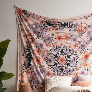 UO Clara Floral Tapestry